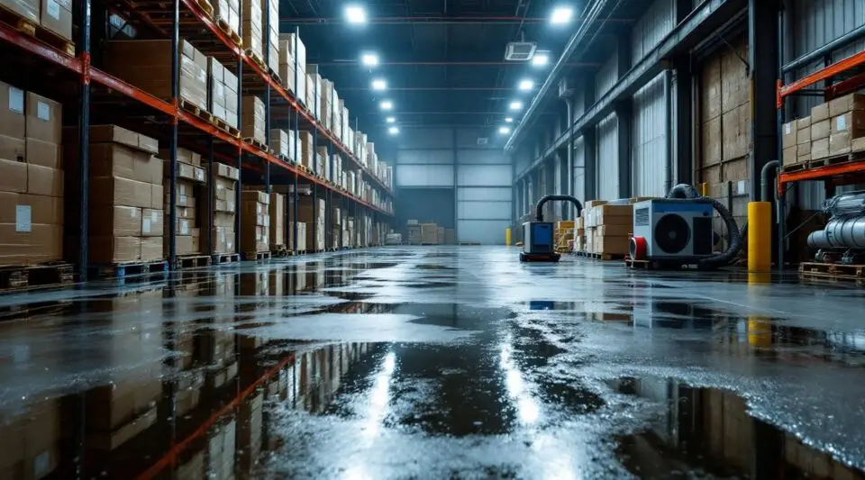 Warehouse Water Damage Cleanup in Ontario, CA